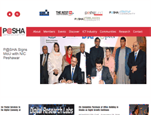 Tablet Screenshot of pasha.org.pk